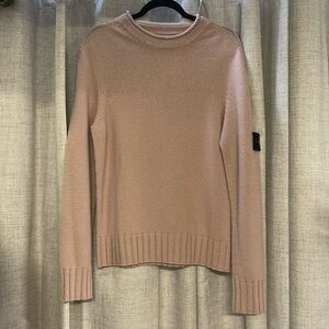 Stone Island Pink Men's Crewneck Sweater Lambswool